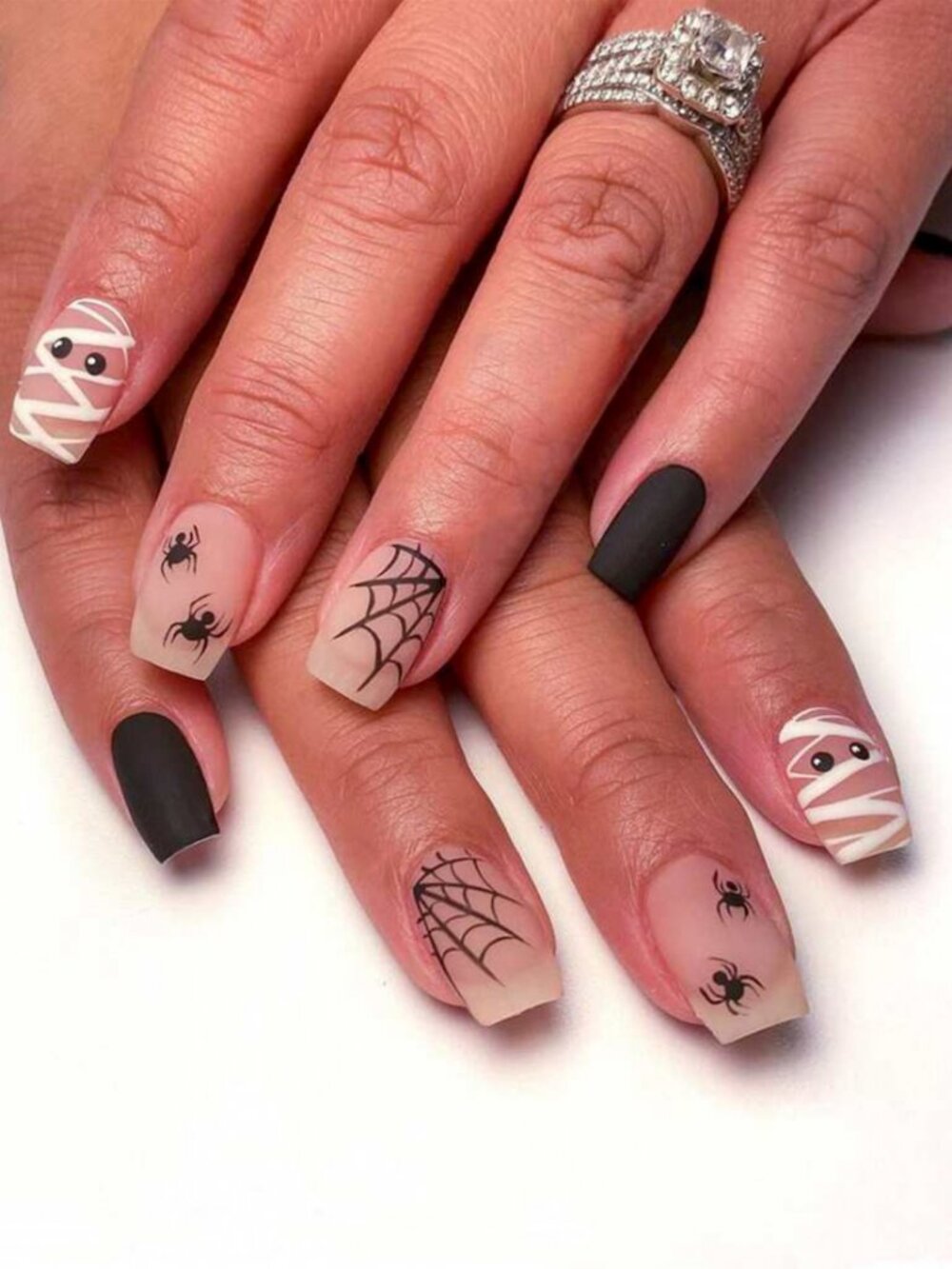 Halloween Press-on Nail Kit - Spider